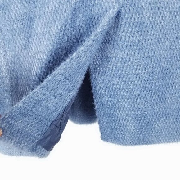 WE Are Blue Blazer Jacket Size Large Eyelash Fabric 3 Button Office, Career - Picture 6 of 12